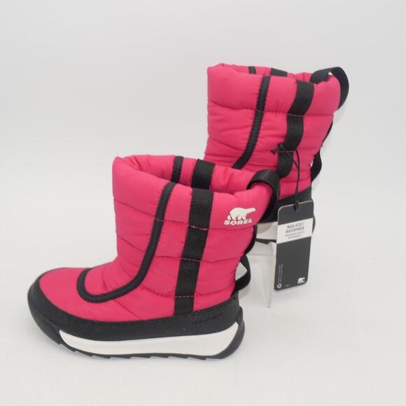 Sorel Other - NEW Sorel Whitney II Puffy Waterproof Boots Youth Kids Size 7 Pink Black